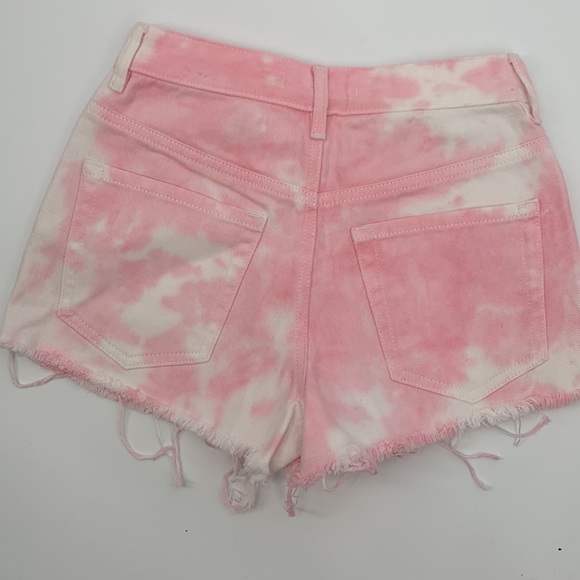 Pacsun shorts High Rise Festival size 23 pink tie dye - Picture 7 of 7